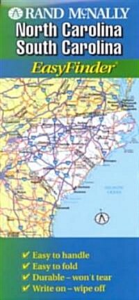 Rand McNally Easyfinder Map North Carolina & South Carolina (Paperback)