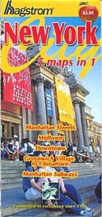 New York City 5-in-1 Pocket Map (Paperback, 13th)