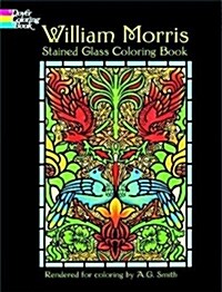 William Morris Stained Glass Coloring Book (Paperback)