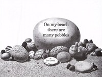 On the beach there are many pebbles