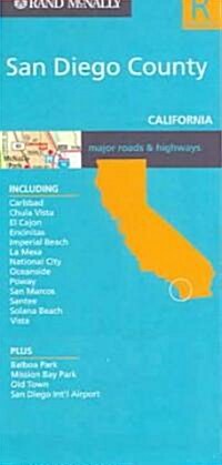 Rand McNally San Diego County, California (Map, FOL)