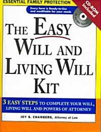 The Easy Will and Living Will Kit (Paperback, CD-ROM)