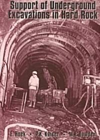 Support of Underground Excavations in Hard Rock (Paperback, Reprint)