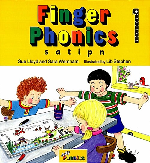 [중고] Finger Phonics book 1 : in Precursive Letters (British English edition) (Board Book)