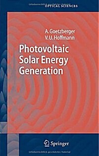 Photovoltaic Solar Energy Generation (Hardcover)