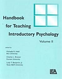 Handbook for Teaching Introductory Psychology: Volume II (Paperback)