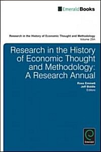 Research in the History of Economic Thought and Methodology : A Research Annual (Hardcover)