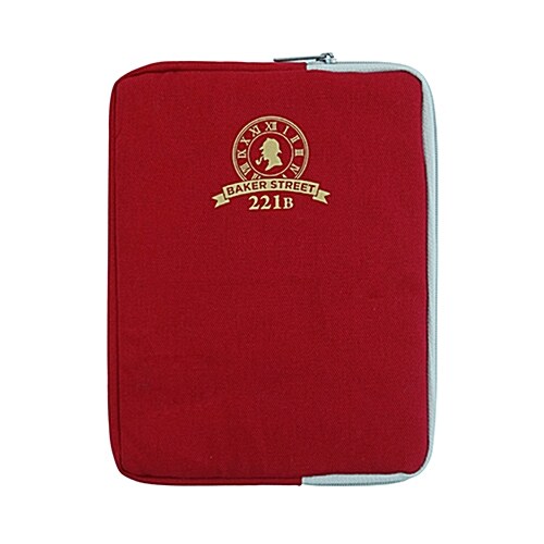 [Born to Read] Padded Pouch - Sherlock : Red