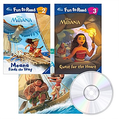 디즈니 캐릭터 세트 : Moana (모아나) (Book(3) + Audio CD(3))