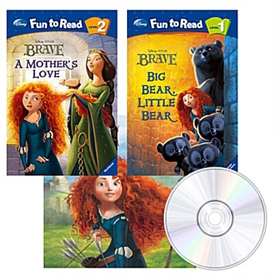 디즈니 캐릭터 세트 : Brave (메리다와 마법의 숲) (Book(3) + Audio CD(3) )