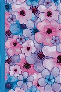 Watercolor Flower Petals Blue Journal (Paperback, JOU)