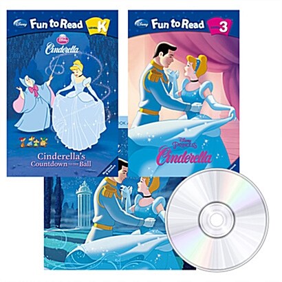 디즈니 캐릭터 세트 : Cinderella (신데렐라) (Book(3) + Audio CD(3) )