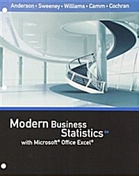 Modern Business Statistics With Microsoft Office Excel + Mindtap Business Statistics 2 Terms, 12 Months Printed Access Card (Loose Leaf, Pass Code, 6th)