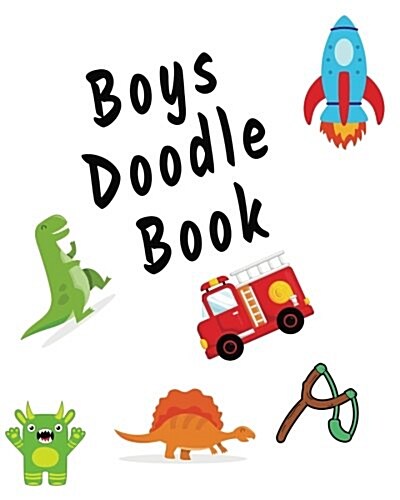 Boys Doodle Book: Blank Doodle Draw Sketch Books (Paperback)