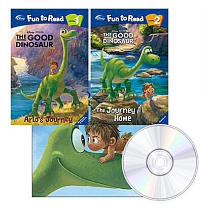 디즈니 캐릭터 세트 : Good Dinosaur (굿다이노소우) (Book(3) + Audio CD(3) )
