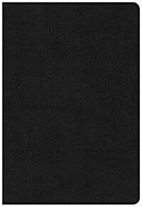 KJV Large Print Ultrathin Reference Bible, Premium Black Genuine Leather, Black Letter Edition (Leather)