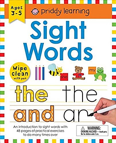 Wipe Clean Workbook: Sight Words (Enclosed Spiral Binding): Ages 4-7; Wipe-Clean with Pen & Flash Cards (Spiral)