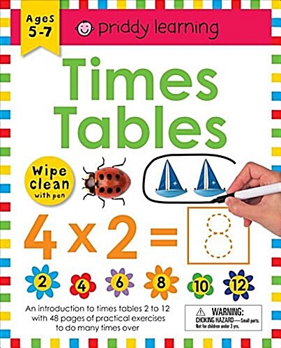 Wipe Clean Workbook: Times Tables (Enclosed Spiral Binding): Ages 6+; Wipe-Clean with Pen & Flash Cards (Spiral)