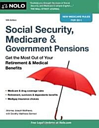 [중고] Social Security, Medicare & Government Pensions (Paperback, 16th)