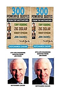 2 Books Bundle of Self-Improvement: 300 Powerful Quotes from Top Motivators Ton (Paperback)