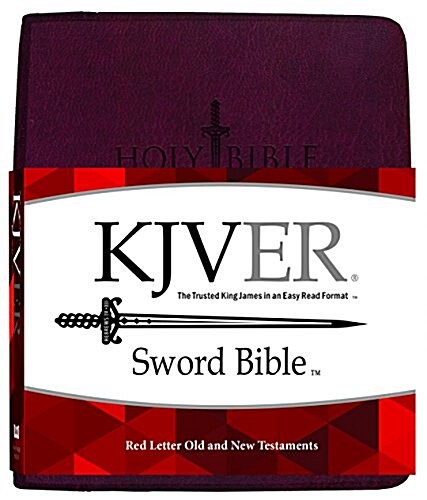 King James Version Easy Read Sword Value Thinline Bible Personal Size Burgundy Ultrasoft (Imitation Leather)