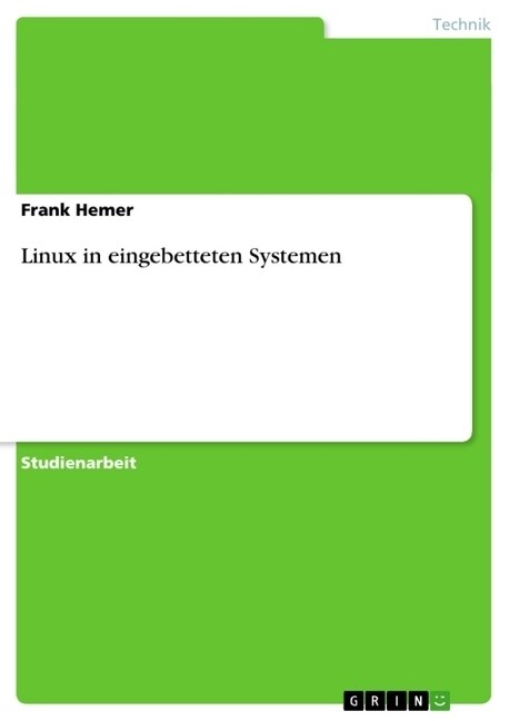 Linux in Eingebetteten Systemen (Paperback)