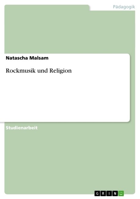 Rockmusik Und Religion (Paperback)
