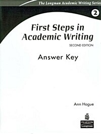 First Steps in Academic Writing : Answer Key (2nd Edition, Paperback)