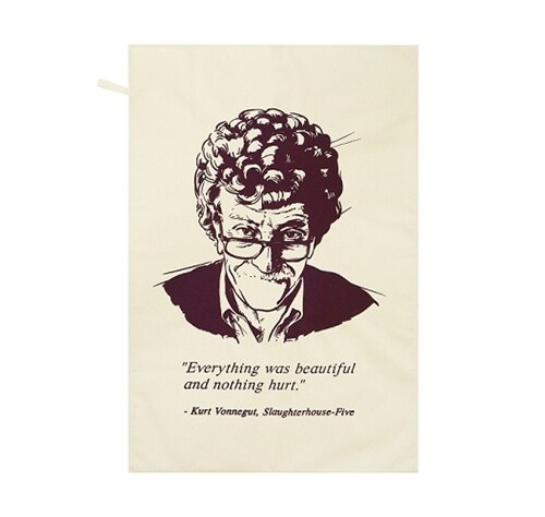 [Born to Read] Tea Towel - Kurt Vonnegut