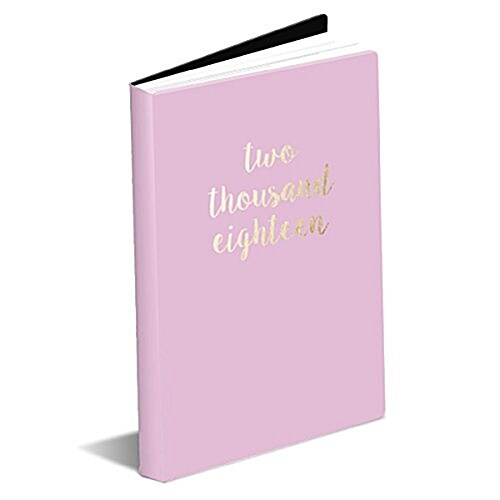 Large Blush Pink 2017- 2018 Weekly Agenda Planner (Calendar, Engagement)