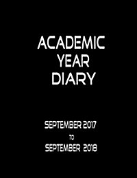 Academic Year Diary, Large, Black (Paperback, GJR)