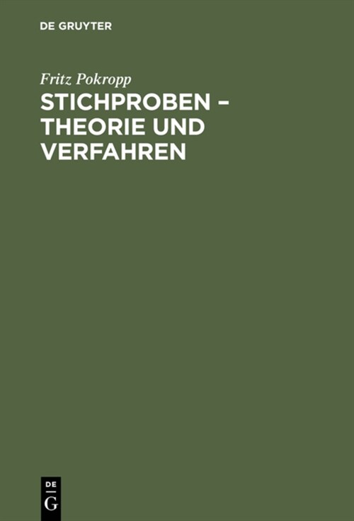 Stichproben - Theorie Und Verfahren (Hardcover, 2, 2., Vollstandig)