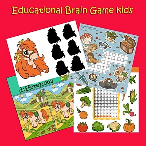 Educational Brain game kids: Coloring Books Are Great for Your Mental, Emotional and Intellectual Health. It can develop cognitively, psychological (Paperback)