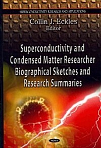Superconductivity & Condensed Matter Research (Hardcover, UK)
