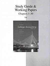 Study Guide & Working Papers to Accompany College Accounting (Chapters 1-30) (Paperback, 13)