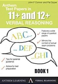 Anthem Test Papers 11+ and 12+ Verbal Reasoning Book 1 (Paperback)