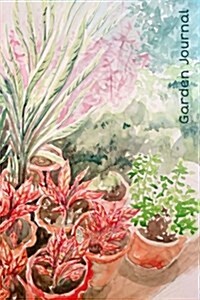 Garden Journal: Exotic Foliage Watercolor Gardening Journal, Lined Journal, Diary Notebook 6 X 9, 150 Pages (Paperback)