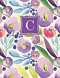 Personalized Posh: Watercolor Bloom (C) 2018 Monthly/Weekly Planning Calendar (Paperback)