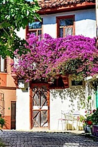 A Charming House with Blooming Bougainvillea Flowers in the Summer Journal: 150 Page Lined Notebook/Diary (Paperback)