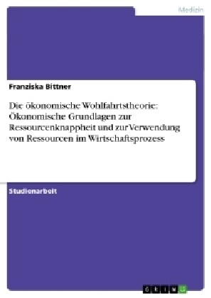 Die ?onomische Wohlfahrtstheorie: ?onomische Grundlagen zur Ressourcenknappheit und zur Verwendung von Ressourcen im Wirtschaftsprozess (Paperback)