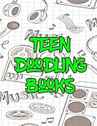 Teen Doodling Books: Graph Paper Notebook (1/4 Inch Squares) (Paperback)