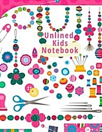 Unlined Kids Notebook: Blank Doodle Draw Sketch Book (Paperback)