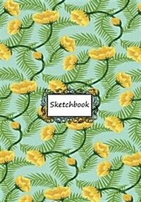 Sketchbook: Flower Design 4: 110 Pages of 7 X 10 Blank Paper for Drawing, Doodling or Sketching (Sketchbooks) (Paperback)