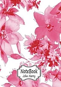 Notebook: Pink Rose: Notebook Journal Diary, 110 Lined Pages, 7 X 10 (Paperback)