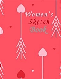 Womens Sketch Book: Blank Doodle Draw Sketch Books (Paperback)