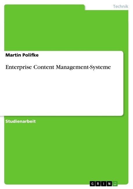 Enterprise Content Management-Systeme (Paperback)