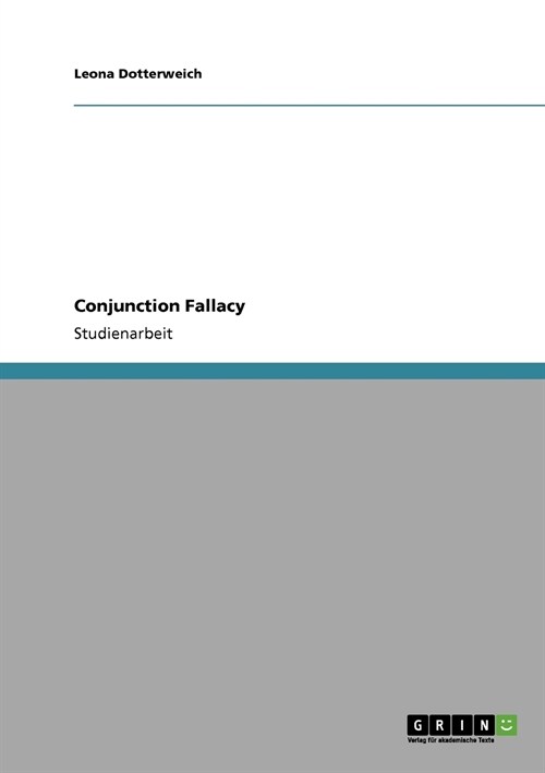 Conjunction Fallacy (Paperback)