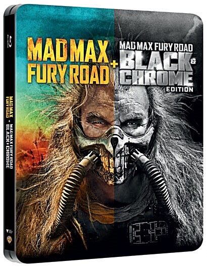 [블루레이] 매드 맥스: 분노의 도로 - 블랙&크롬 에디션 스틸북 한정판 (2disc)