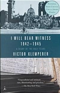 I Will Bear Witness, Volume 2: A Diary of the Nazi Years: 1942-1945 (Paperback)