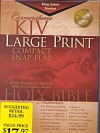 Large Print Compact Bible-KJV-Snap Flap (Bonded Leather, Supersaver)